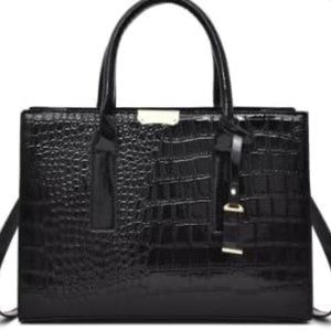 Women Pu Leather Crocodile Pattern Fashion Luxury  Shoulder Bag Top-Hand…